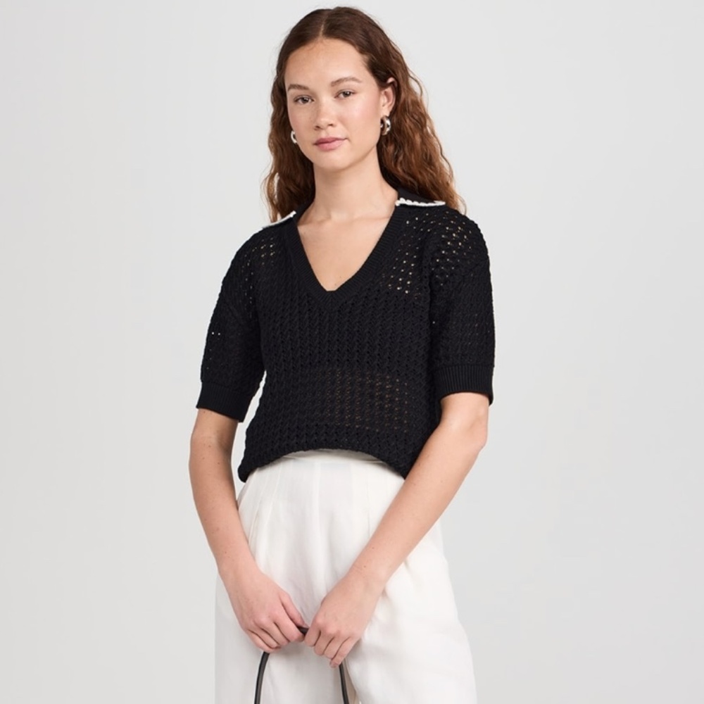 Monte V Neck Knit Polo